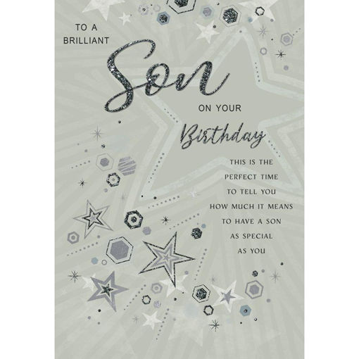 Picture of TO A BRILLIANT SON BIRTHDAY CARD